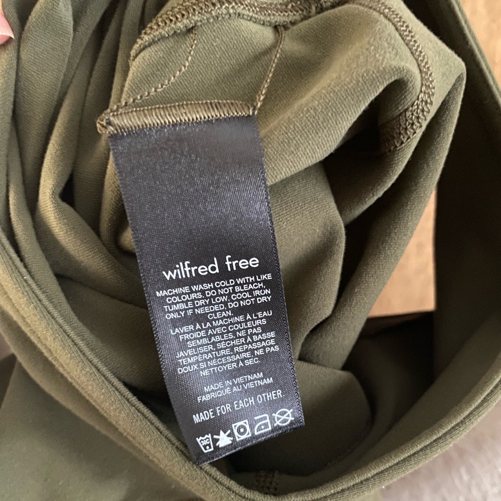 Aritzia Wilfred Free Leila Olive Green Sleeveless Jumpsuit - Picture 11 of 11